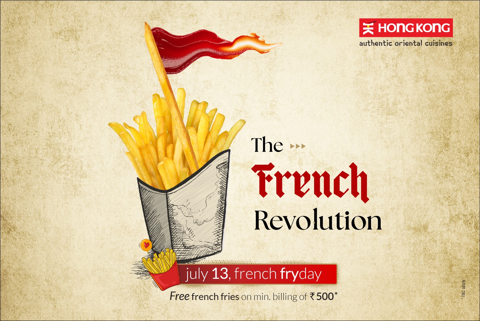 French Fry Day at The Hong Kong Oriental Cuisine